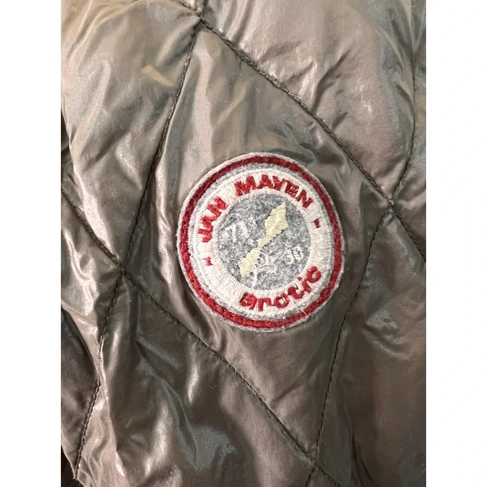 Jan Mayen Beige Goose Down Long Puffer Jacket Italian Size 46 (US‎ 12)
